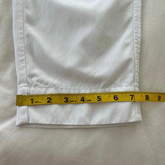 Everlane NWOT The Tencel Way-High Taper Pant Pleated White Trousers, Size 14 - Picture 7 of 11